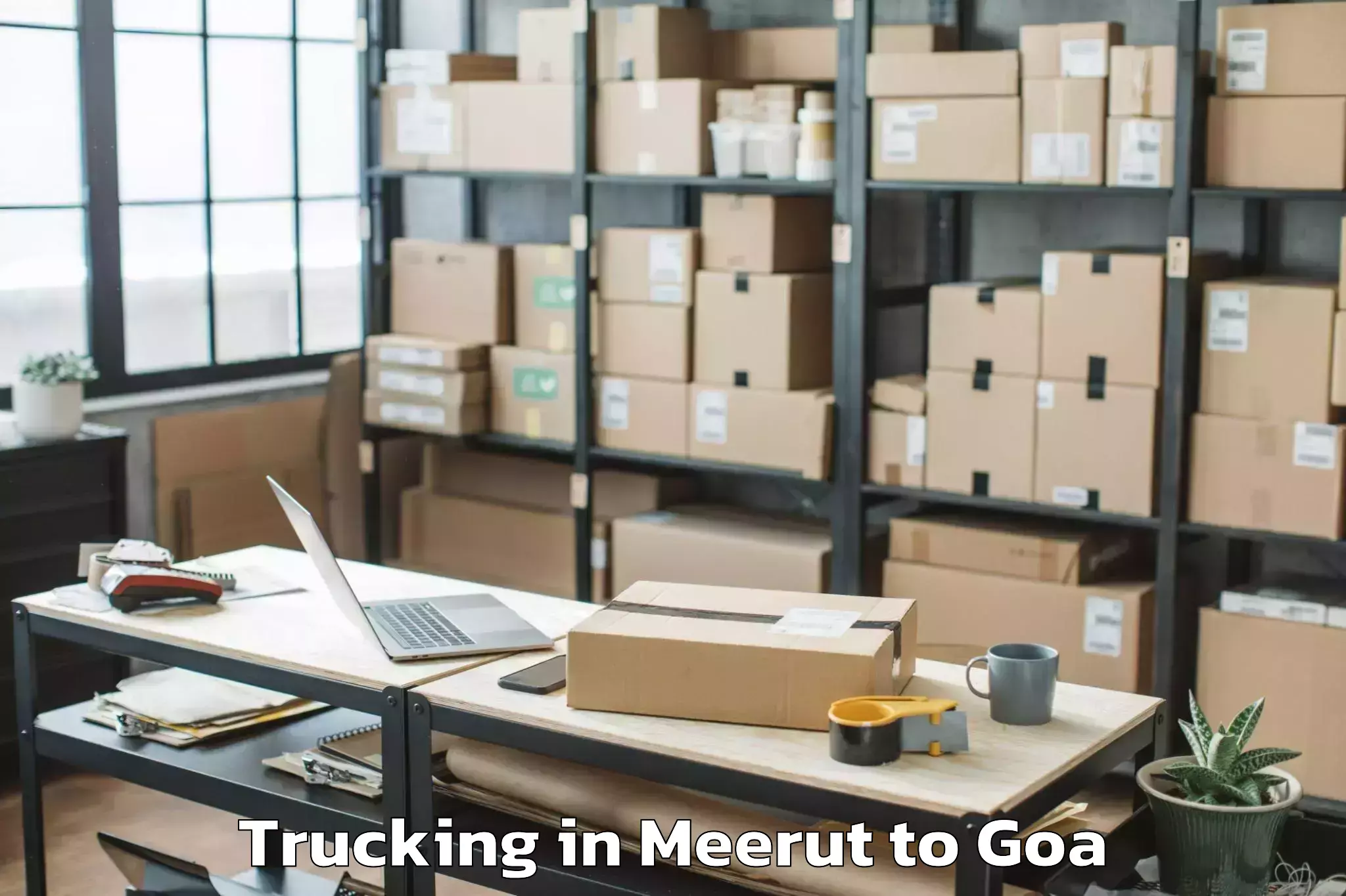 Easy Meerut to Ponda Trucking Booking